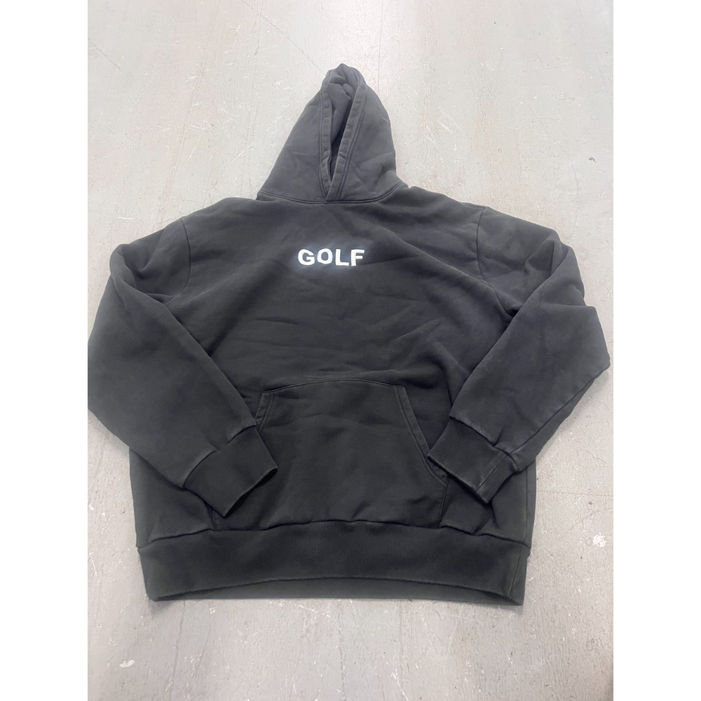 Golf Wang by Tyler The Creator Hoodie Mens 2XL Black Embroidered Logo Fleece